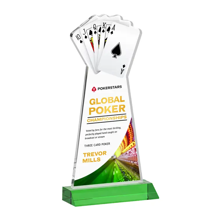 Trophée Poker en cristal Starfire - Multicolore #4