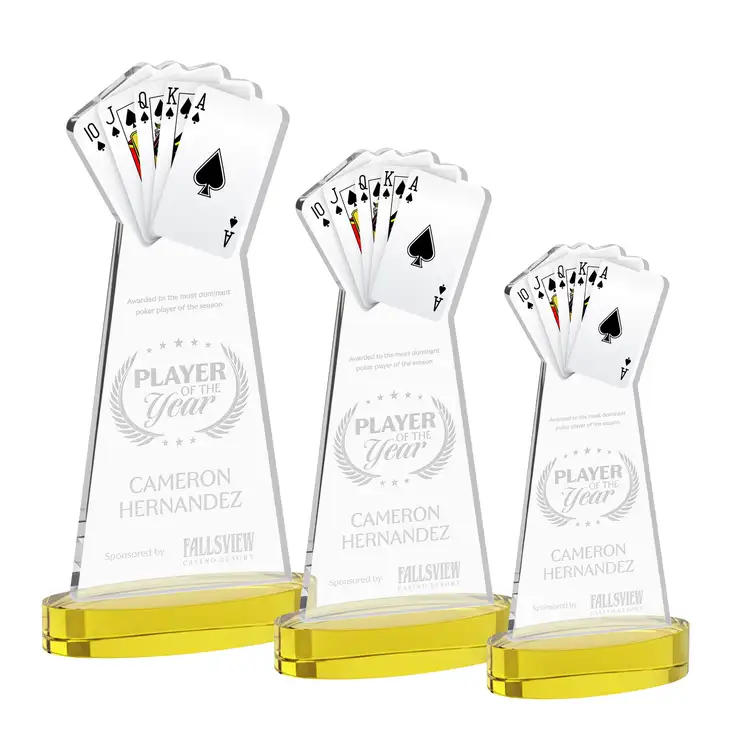 Poker Award on Alberton Base - Deep Etch #10