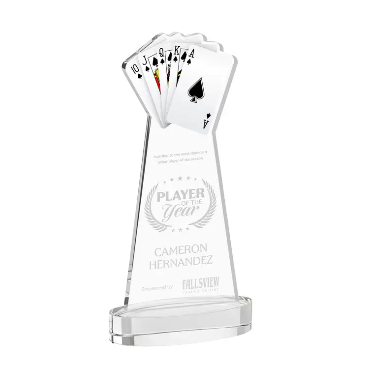 Poker Award on Alberton Base - Deep Etch #12