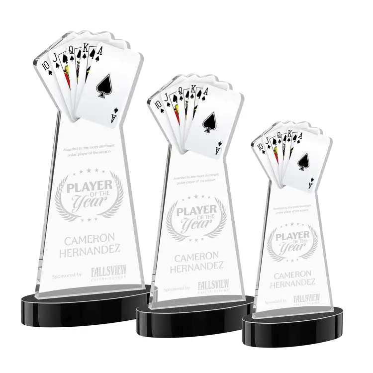 Poker Award on Alberton Base - Deep Etch #3