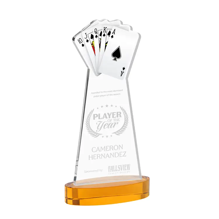 Poker Award on Alberton Base - Deep Etch #30