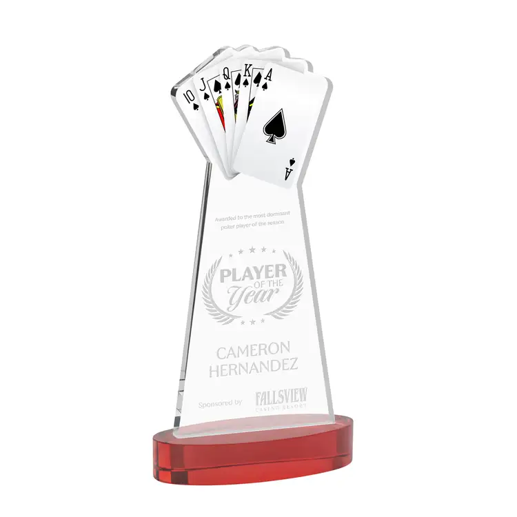 Poker Award on Alberton Base - Deep Etch #33