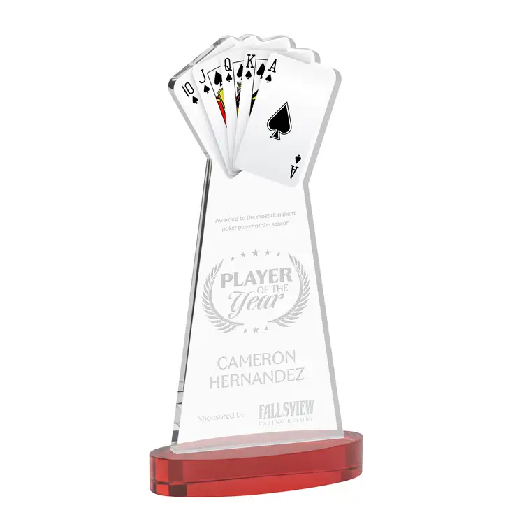 Poker Award on Alberton Base - Deep Etch #34