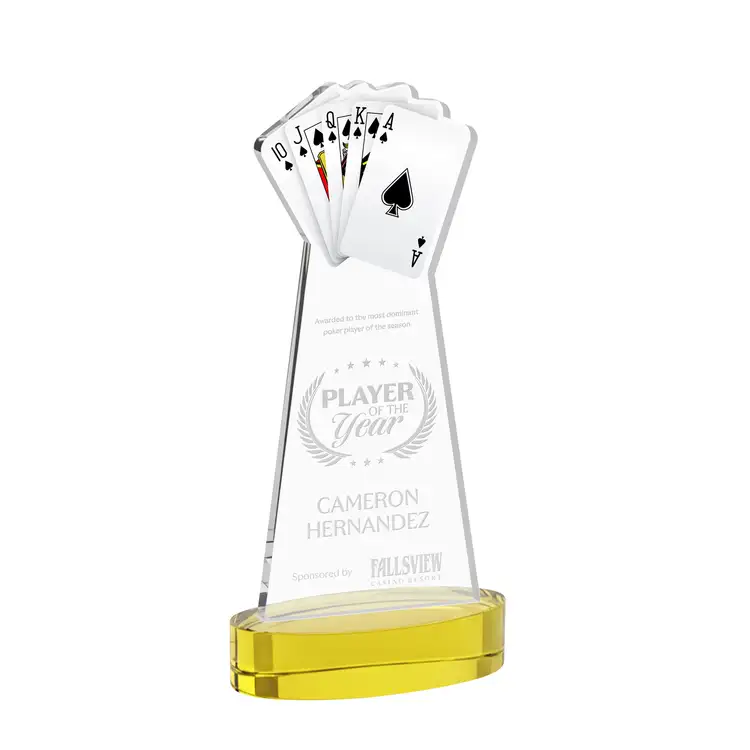 Poker Award on Alberton Base - Deep Etch #35