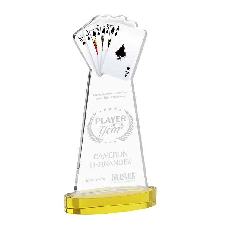 Poker Award on Alberton Base - Deep Etch #37