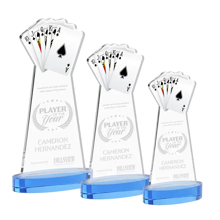 Poker Award on Alberton Base - Deep Etch #6