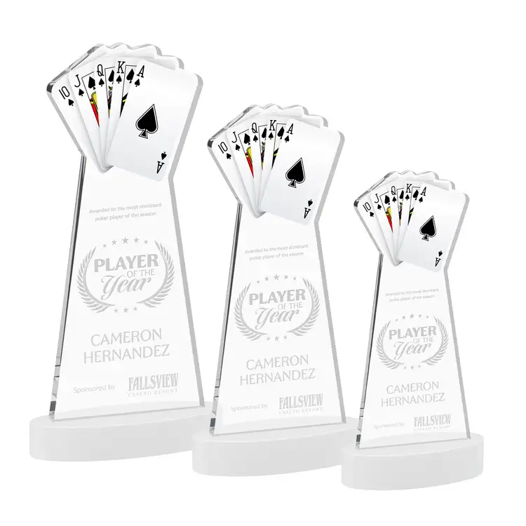 Poker Award on Alberton Base - Deep Etch #7