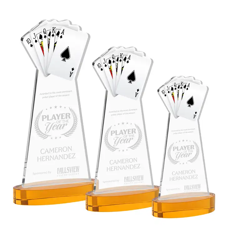 Poker Award on Alberton Base - Deep Etch #8