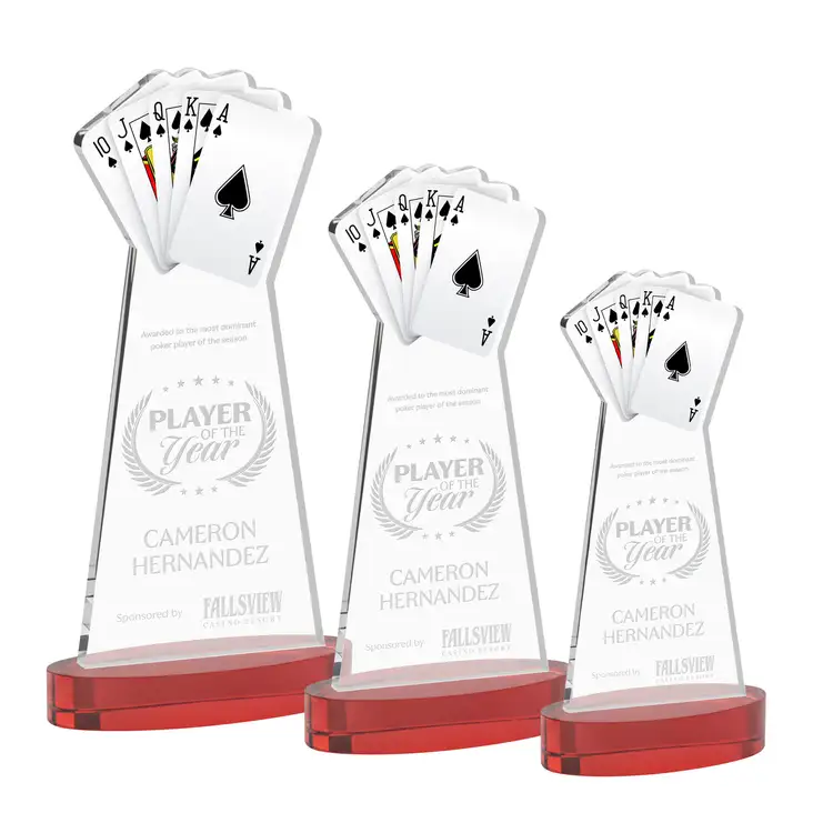 Poker Award on Alberton Base - Deep Etch #9