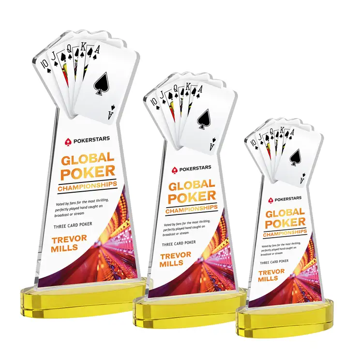 Trophée Poker sur socle Alberton - Multicolore #10