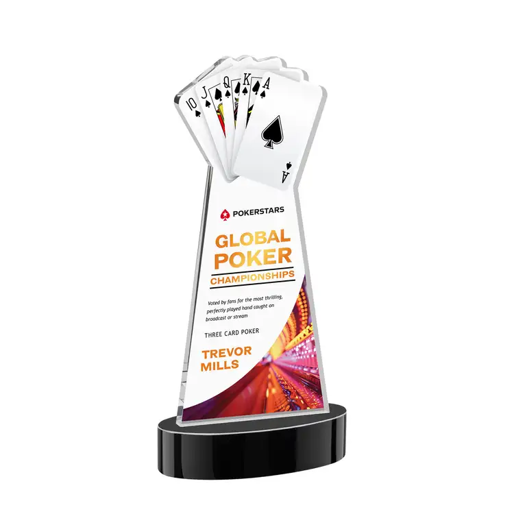 Trophée Poker sur socle Alberton - Multicolore #14