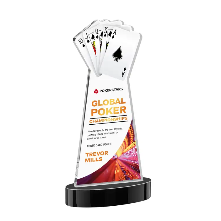 Trophée Poker sur socle Alberton - Multicolore #15