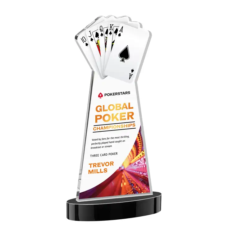 Trophée Poker sur socle Alberton - Multicolore #16