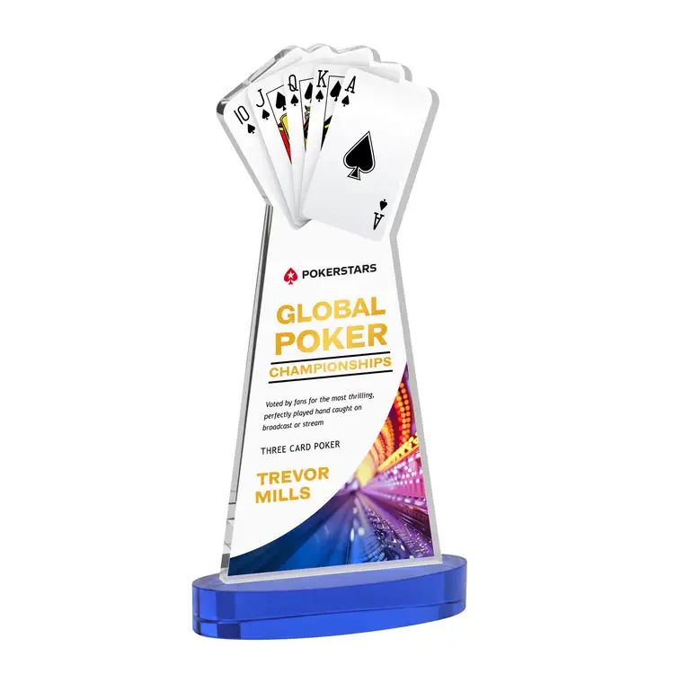 Trophée Poker sur socle Alberton - Multicolore #19