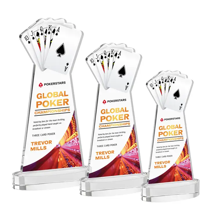 Trophée Poker sur socle Alberton - Multicolore #2