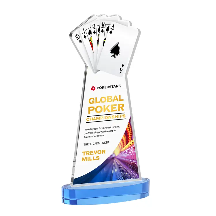 Trophée Poker sur socle Alberton - Multicolore #25