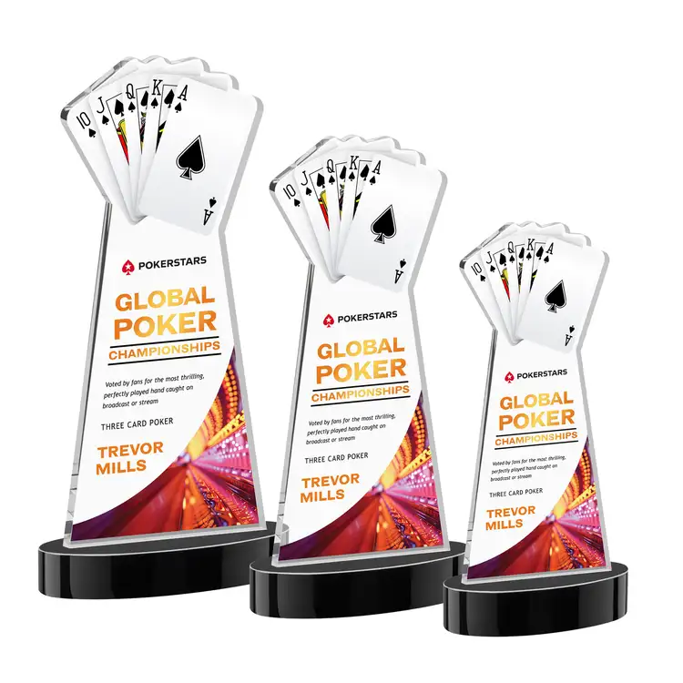 Trophée Poker sur socle Alberton - Multicolore #3