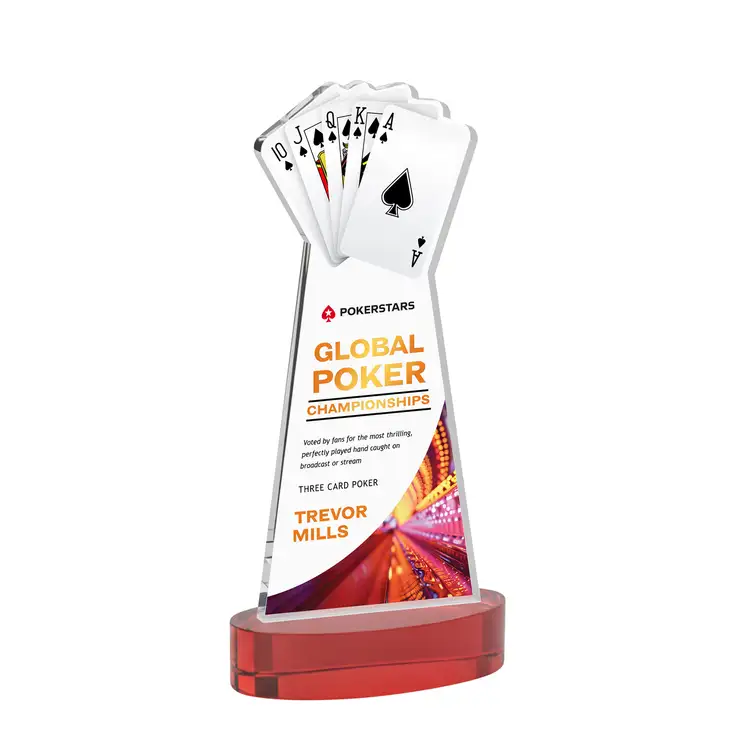 Trophée Poker sur socle Alberton - Multicolore #32