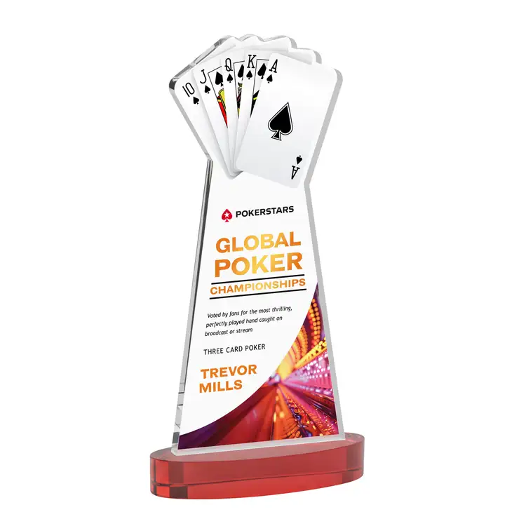 Trophée Poker sur socle Alberton - Multicolore #34