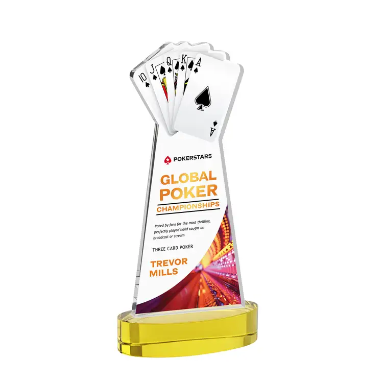 Trophée Poker sur socle Alberton - Multicolore #35