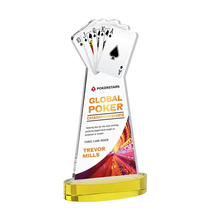 Trophée Poker sur socle Alberton - Multicolore #36
