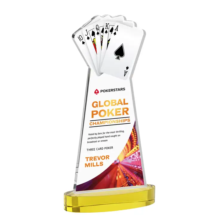 Trophée Poker sur socle Alberton - Multicolore #37