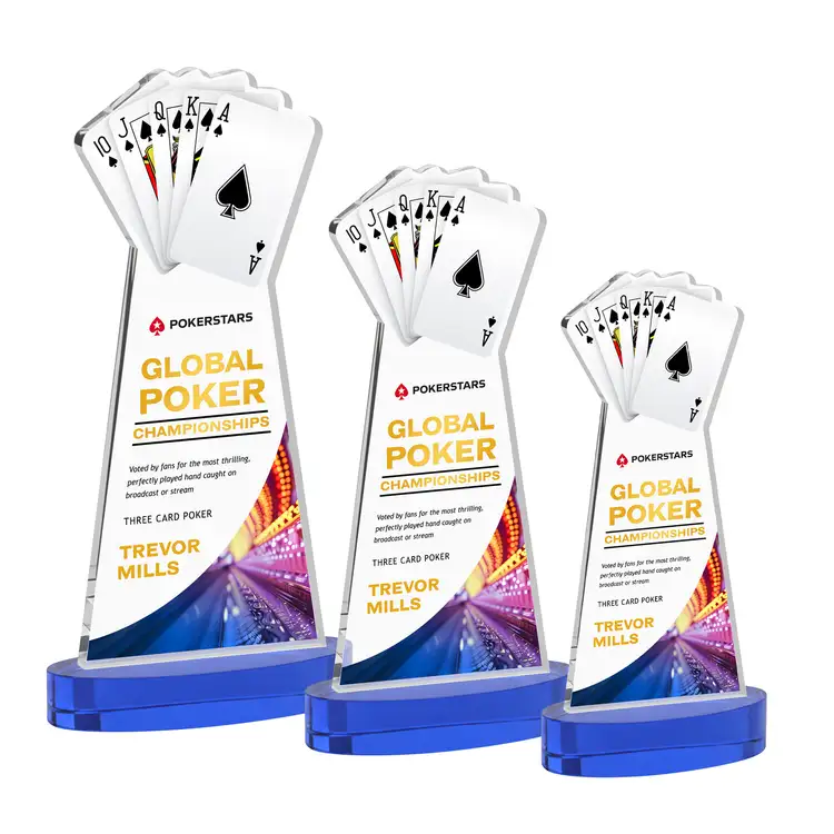 Trophée Poker sur socle Alberton - Multicolore #4