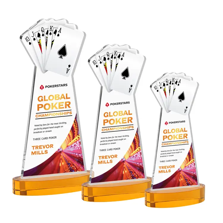 Trophée Poker sur socle Alberton - Multicolore #8
