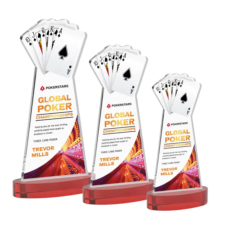 Trophée Poker sur socle Alberton - Multicolore #9