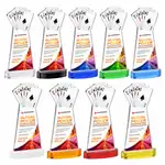 Trophée Poker sur socle Alberton - Multicolore