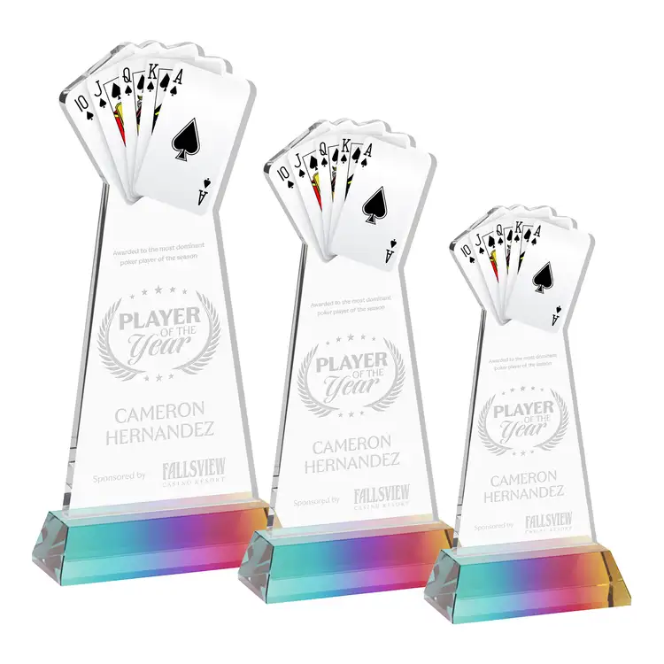 Poker Award on Hartford Base - Deep Etch #10