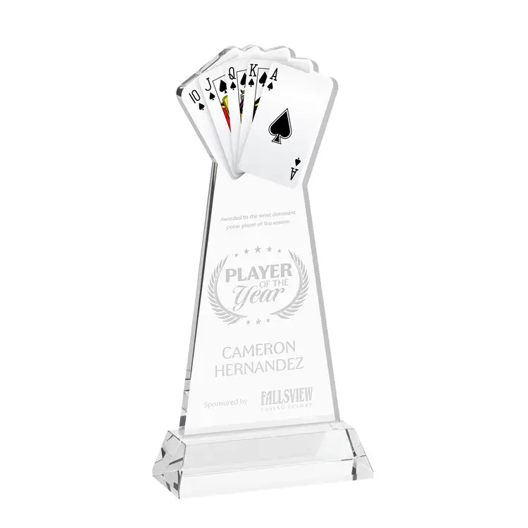 Poker Award on Hartford Base - Deep Etch #13