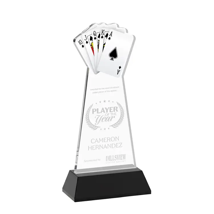Poker Award on Hartford Base - Deep Etch #15