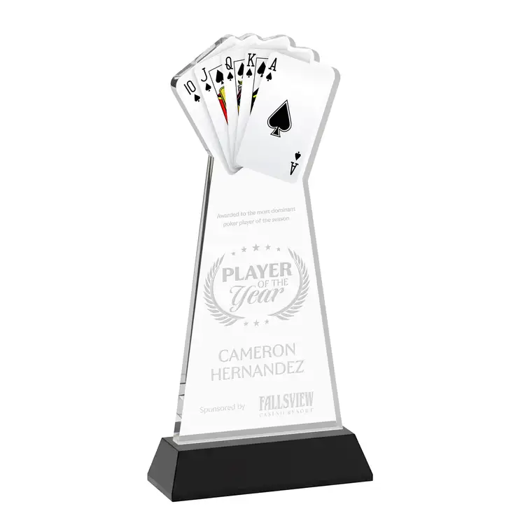 Poker Award on Hartford Base - Deep Etch #17