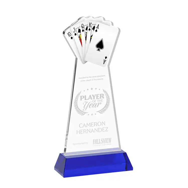 Poker Award on Hartford Base - Deep Etch #19