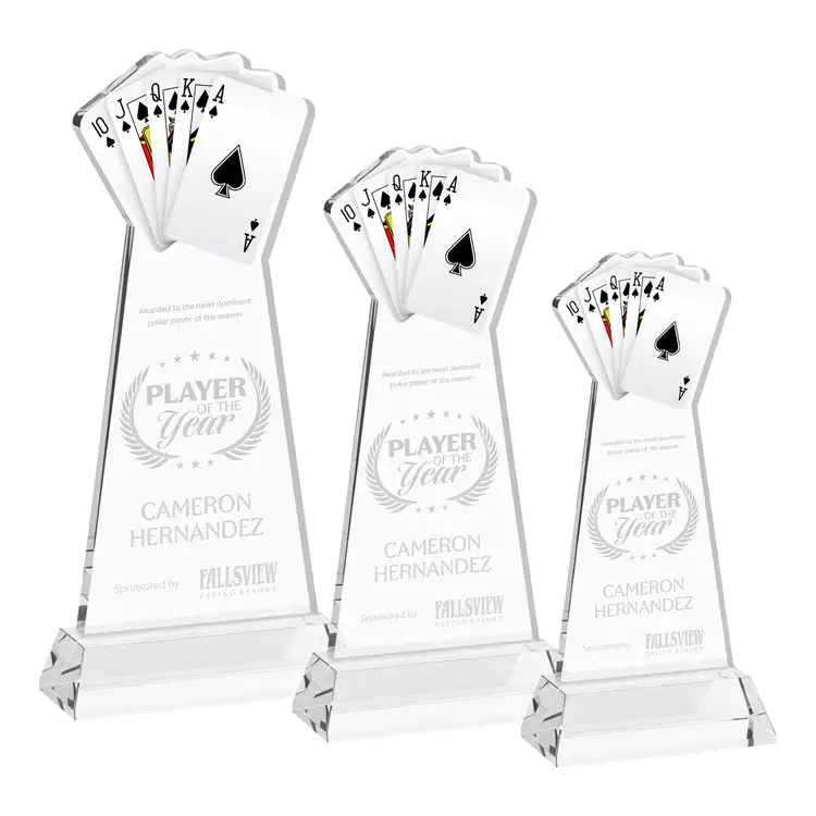 Poker Award on Hartford Base - Deep Etch #2