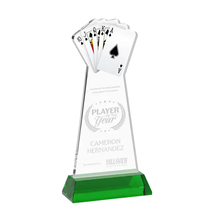 Poker Award on Hartford Base - Deep Etch #22