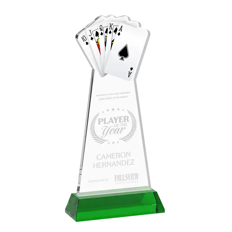 Poker Award on Hartford Base - Deep Etch #23