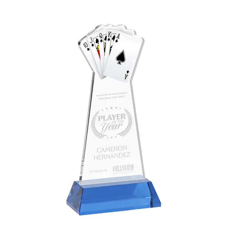 Poker Award on Hartford Base - Deep Etch #24