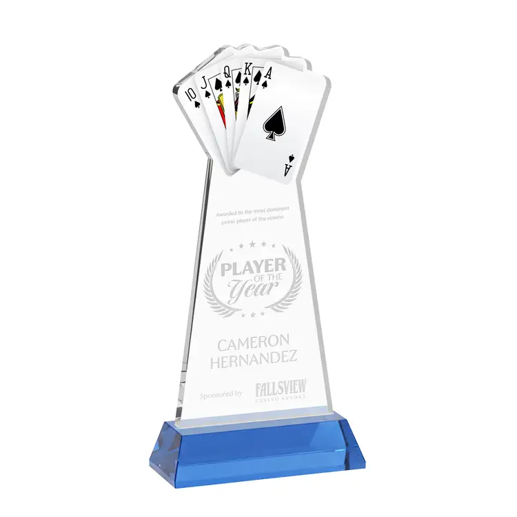 Poker Award on Hartford Base - Deep Etch #25