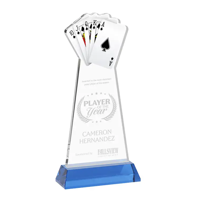 Poker Award on Hartford Base - Deep Etch #26