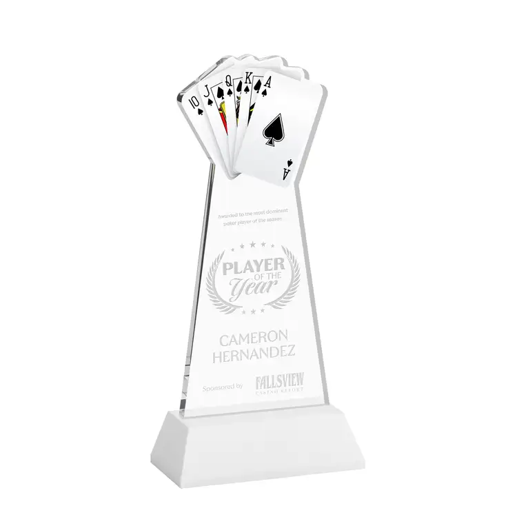 Poker Award on Hartford Base - Deep Etch #27