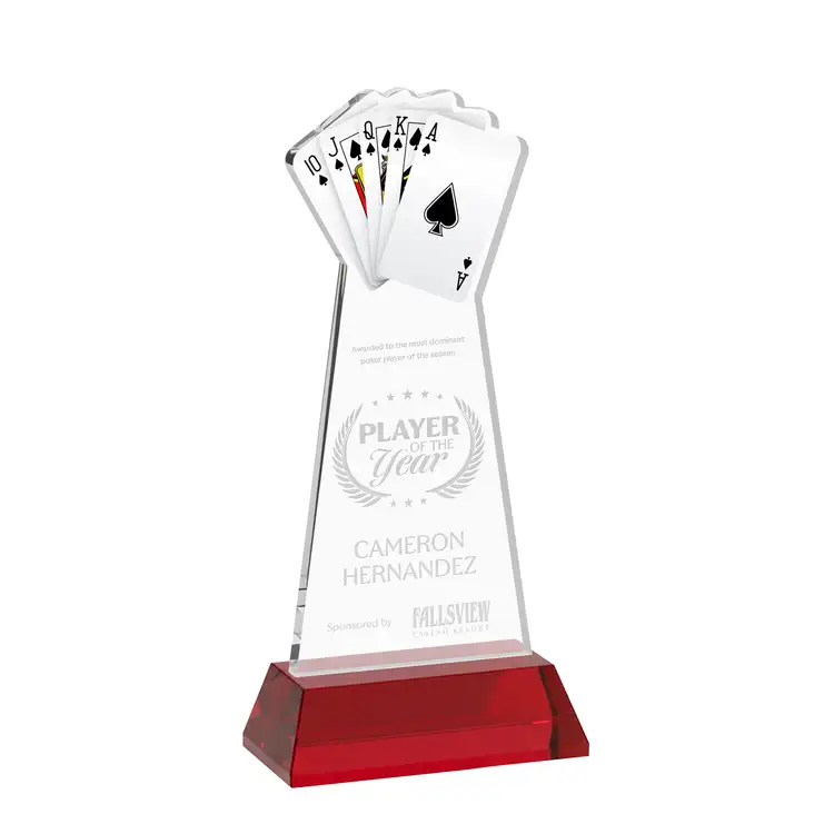 Poker Award on Hartford Base - Deep Etch #33