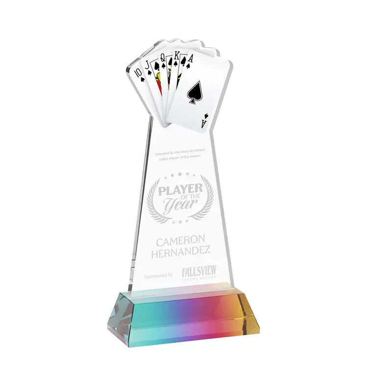 Poker Award on Hartford Base - Deep Etch #36