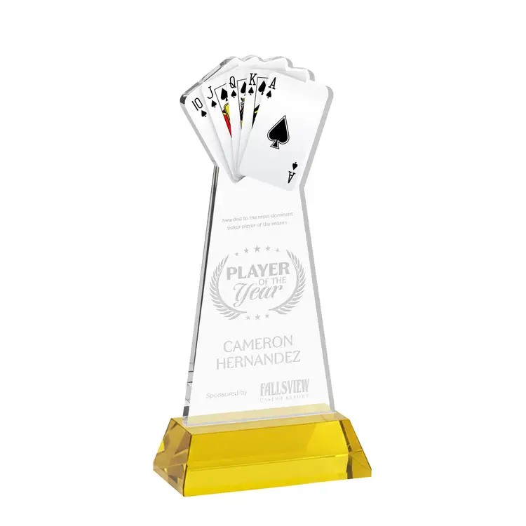 Poker Award on Hartford Base - Deep Etch #39