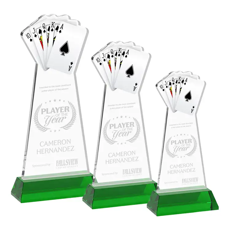 Poker Award on Hartford Base - Deep Etch #5