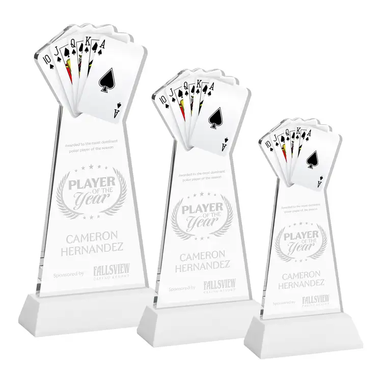 Poker Award on Hartford Base - Deep Etch #7