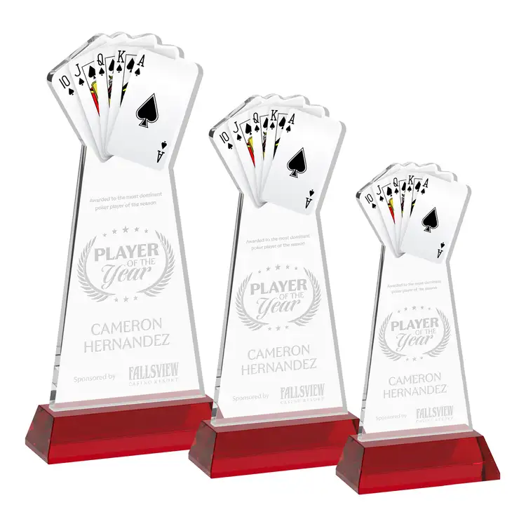Poker Award on Hartford Base - Deep Etch #9