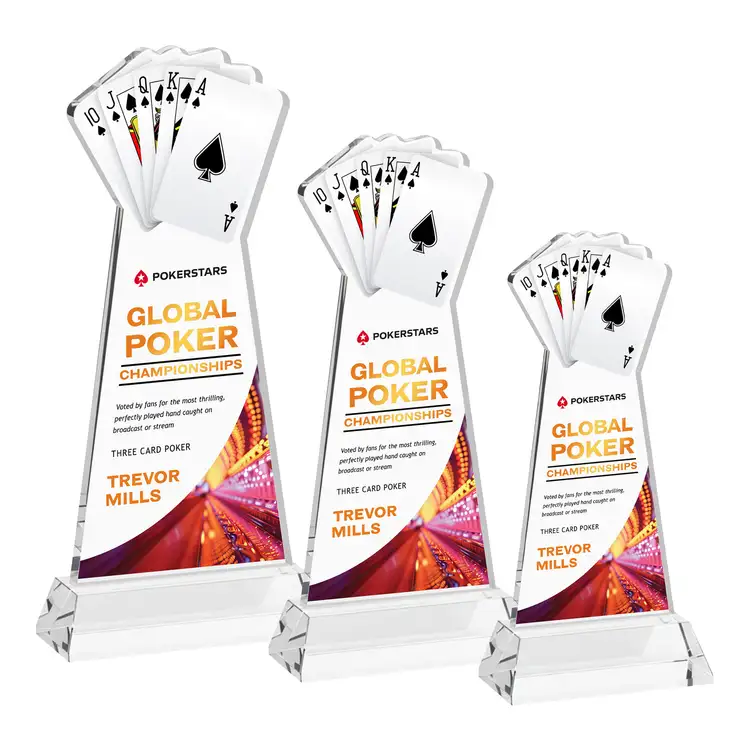 Poker Award on Hartford Base - Multicolor #2