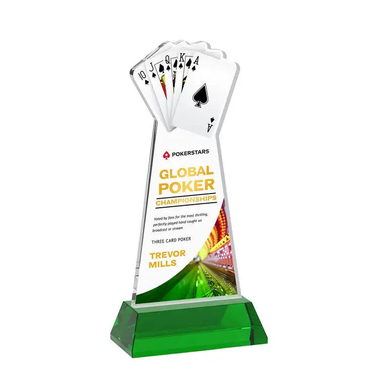 Poker Award on Hartford Base - Multicolor #21